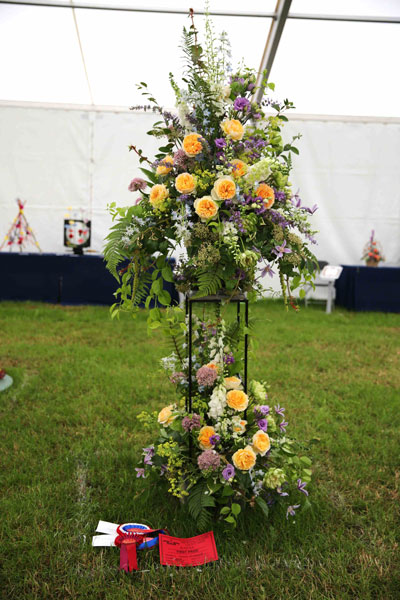 A Flower Clubs of Cheshire entry in the Grand design class of the 2026 Royal County Cheshire Show