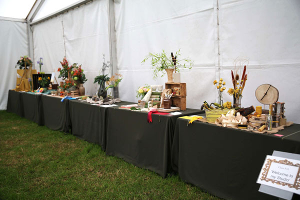 Flower Clubs of Cheshire entries in the Welcome to My Studio class of the Royal County Cheshire Show