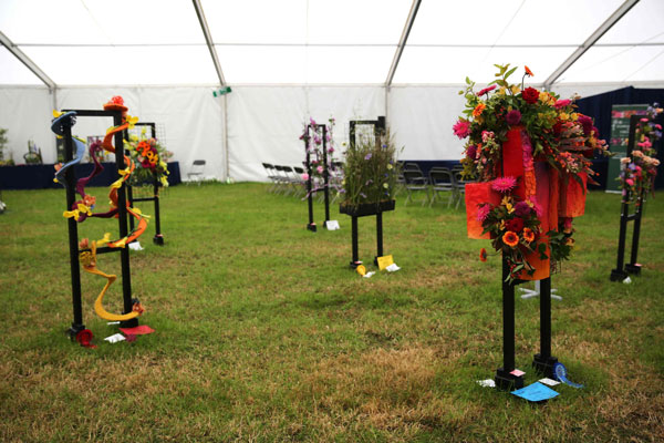 Flower Clubs of Cheshire entries in the The Power of Colour class of the Royal County Cheshire Show