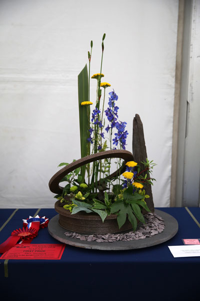 A Flower Clubs of Cheshire entry in the Art in the Garden class of the 2026 Royal County Cheshire Show