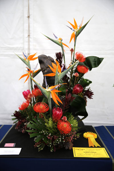 A Flower Clubs of Cheshire entry in the Art in the Garden class of the 2026 Royal County Cheshire Show