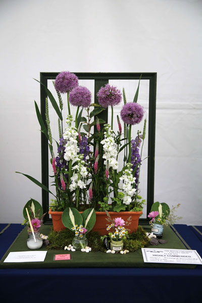 A Flower Clubs of Cheshire entry in the Art in the Garden class of the 2026 Royal County Cheshire Show