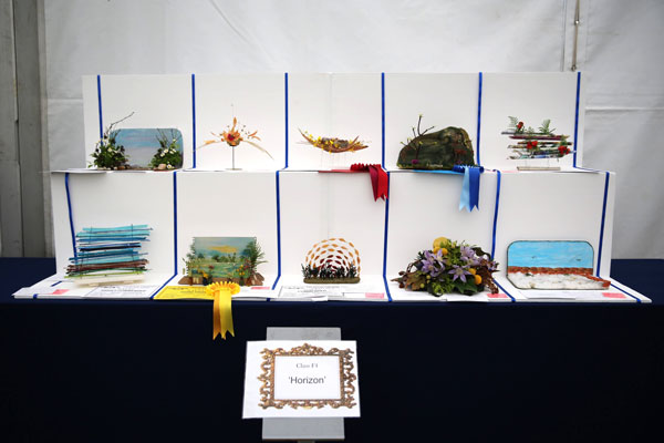 Flower Clubs of Cheshire  prize winners in the Horizon class of the Royal County Cheshire Show 