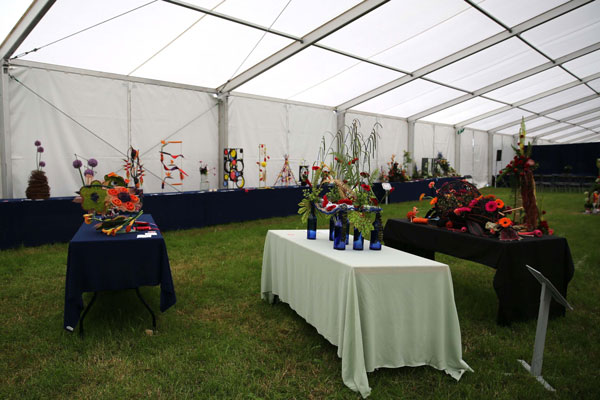 Flower Clubs of Cheshire entries in the Knit, Stitch & Weave class of the Royal County Cheshire Show