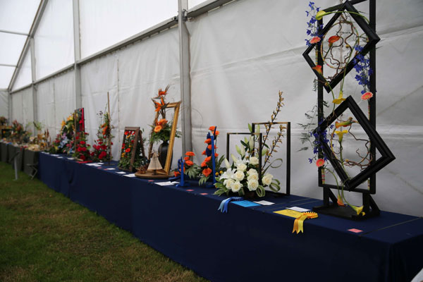 Flower Clubs of Cheshire  entries in the In the Frame class of the Royal County Cheshire Show 