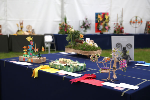 Flower Clubs of Cheshire entries in the Hobby craft class of the Royal County Cheshire Show