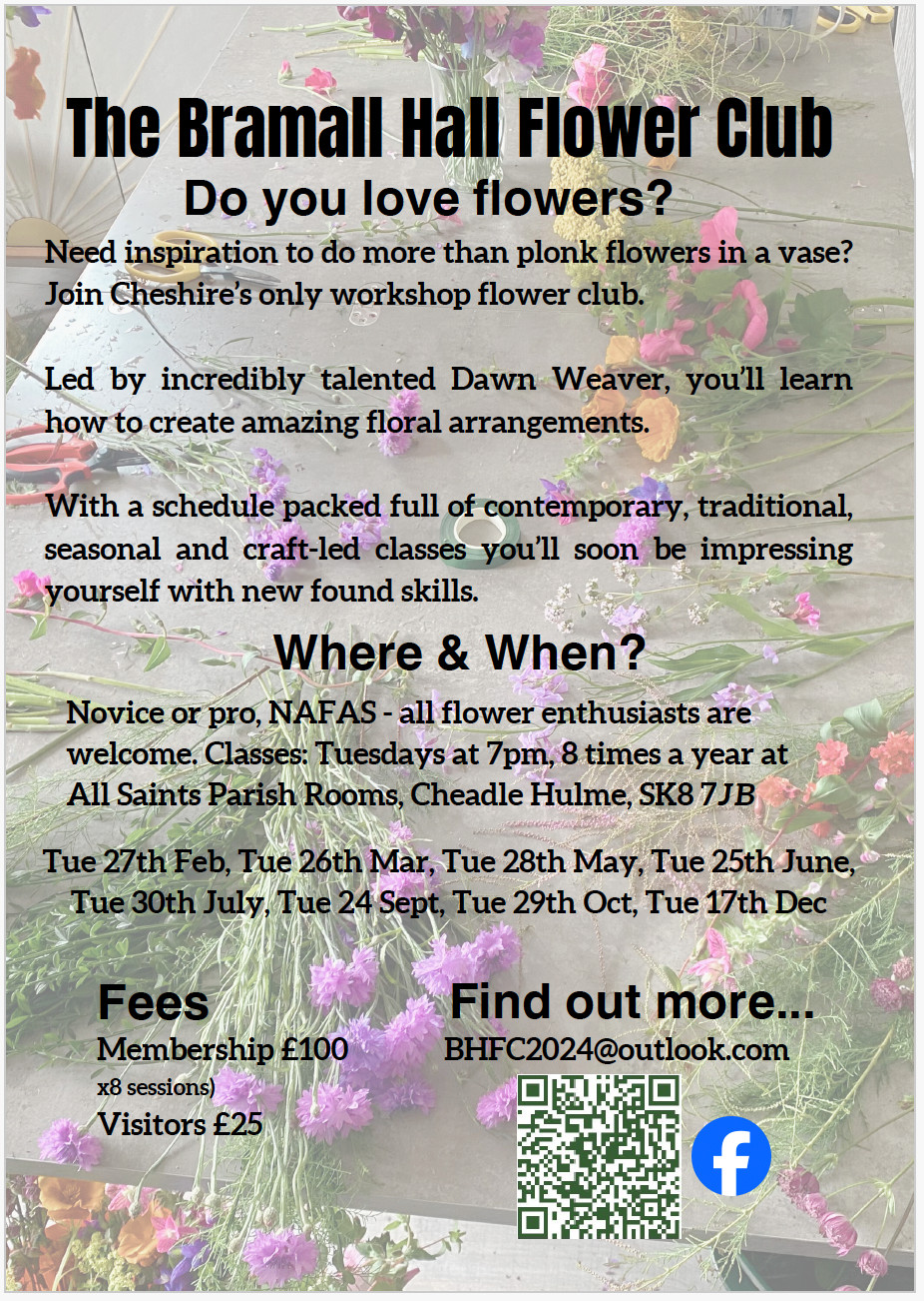 Bramhall Flower Club 2024 programme