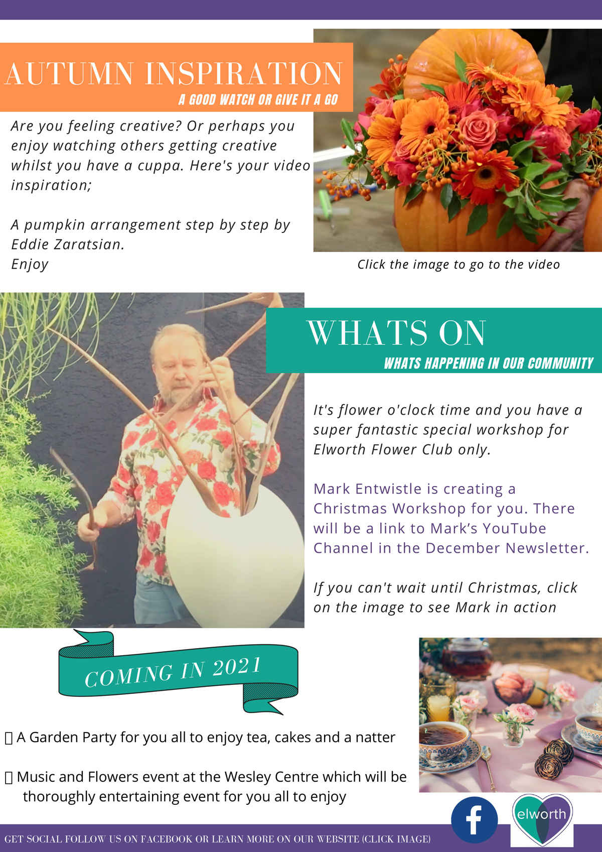 Elworth Flower Club October Newsletter Page 2