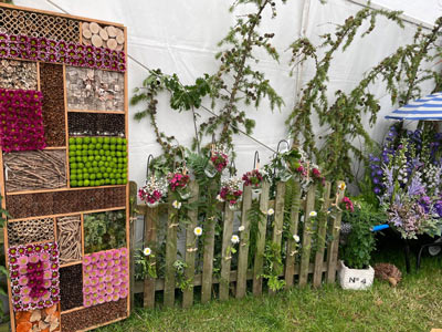Royal Cheshire County Show installation installed by Hale Barns Flower Club