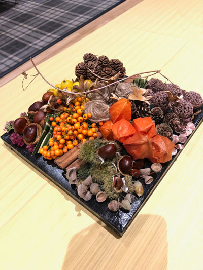 Sale Flower Club - Autumn wreath workshop in Sale town Centre