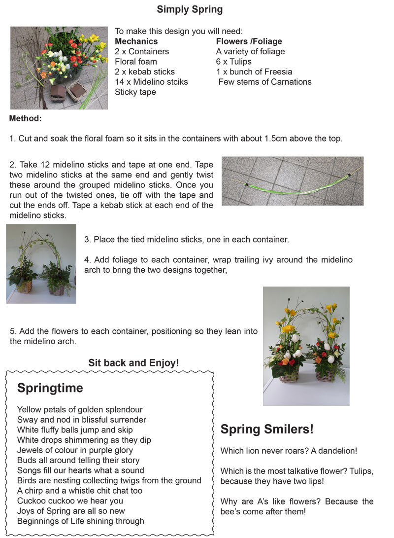 Wistaston District Flower Club March Newsletter Page 2