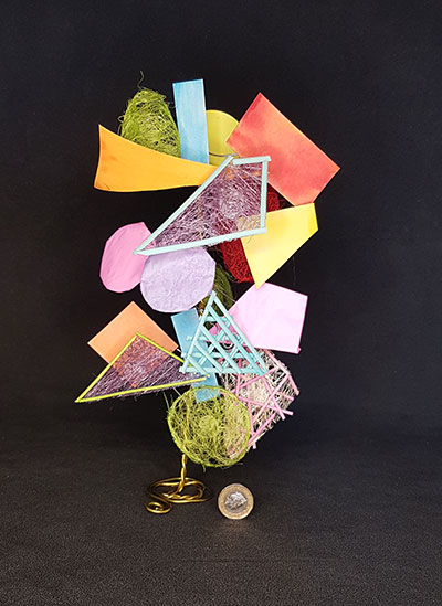 Janet Schofield's flower arrangement in the Summer hues class of the Royal Cheshire County 'Virtual' Show 2021