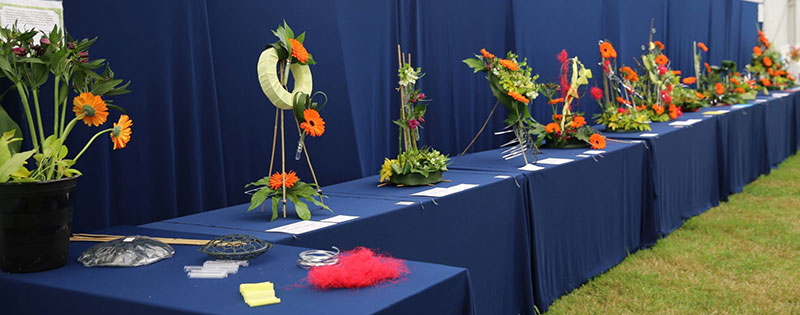 A photo of the Fabrication Class exhibition at the 2022 Cheshire Area Show at the Royal Cheshire County Show