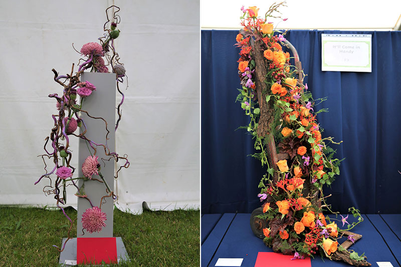 The best individual exhibit - Louise Jones - and runner-up - Eleanor Griffiths - in the 2022 Cheshire Area Show at the Royal Cheshire County Show 