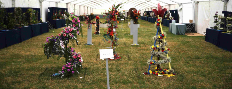 A general view of the Theatre of Flowers at the 2023 Royal Cheshire Show, incorporating the Cheshire Area Show 