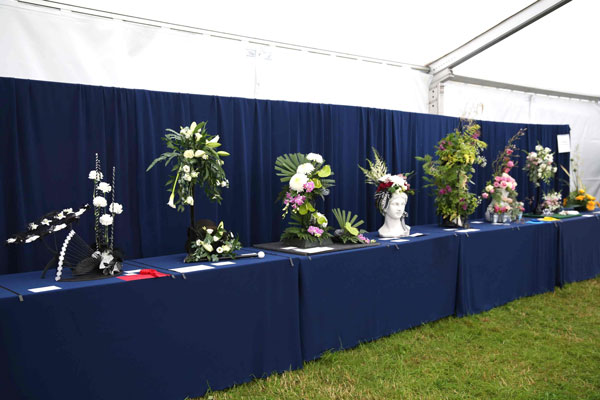 Flower Clubs of Cheshire  entries in the My Fair Lady class of the Royal County Cheshire Show 
