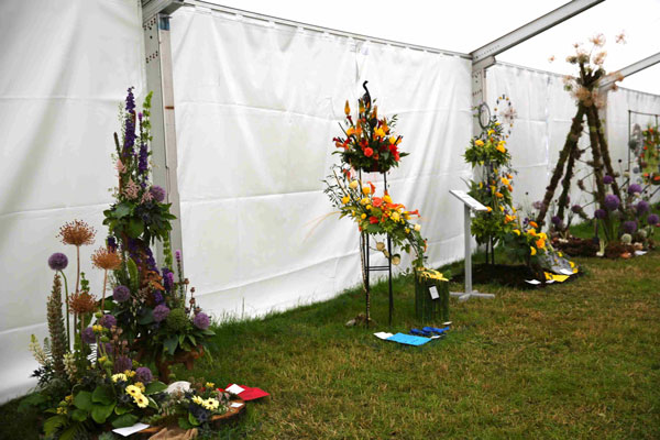 Flower Clubs of Cheshire  entries in the Evolution class of the Royal County Cheshire Show 
