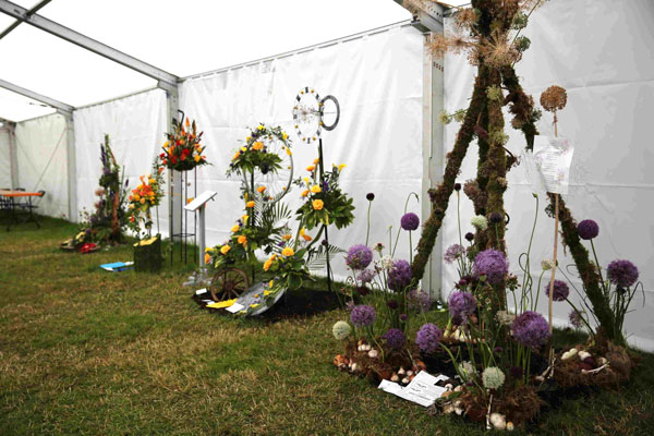 Flower Clubs of Cheshire  entries in the Evolution class of the Royal County Cheshire Show 