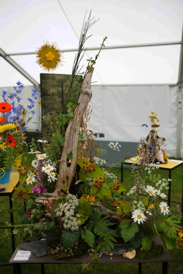 A Flower Clubs of Cheshire  entry in the Summer Holiday class of the Royal County Cheshire Show 