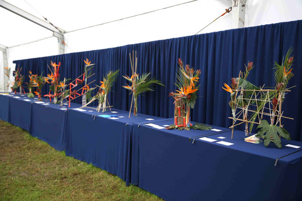 Flower Clubs of Cheshire  entries in the All Things Bright and Beautiful class of the Royal County Cheshire Show 