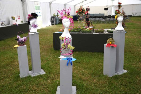 Flower Clubs of Cheshire  entries in the Time Present or Time Past class of the Royal County Cheshire Show 