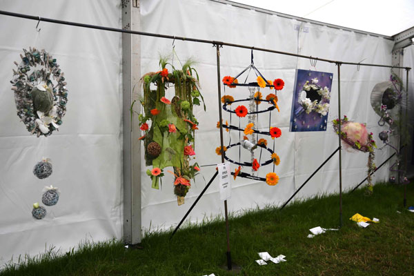Flower Clubs of Cheshire  entries in the All Things Bright and Beautiful class of the Royal County Cheshire Show 